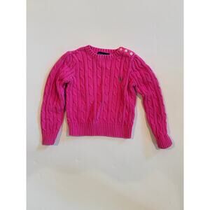 Pink polo sweater girls 4